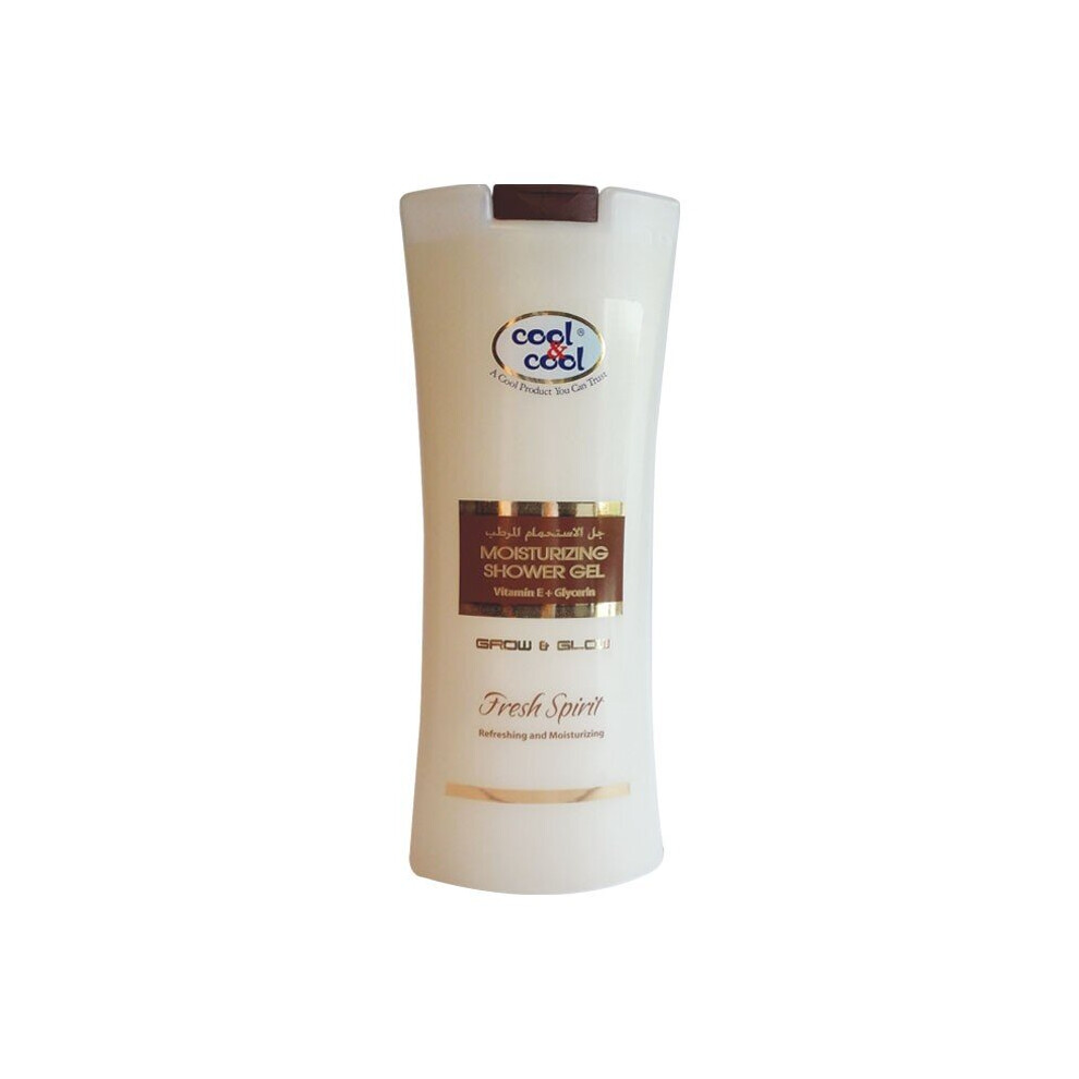 Cool & Cool Moisturizing Shower Gel Fresh Spirit 400Ml | Hydrating & Refreshing, Gentle Cleanser For Soft Skin, Energizing Fresh Scent, For All Skin Types