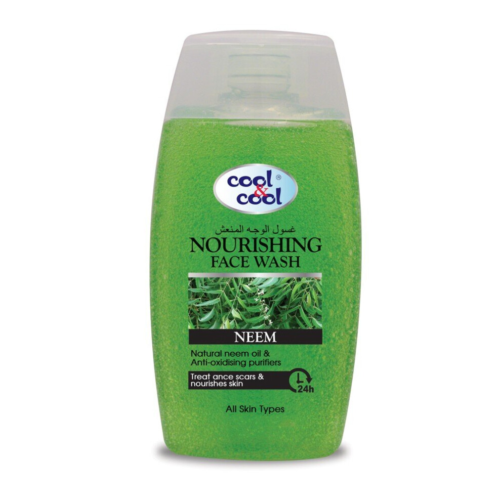 Cool & Cool Nourishing Face Wash With Neem - 100Ml | Hydrating & Purifying Formula, Removes Impurities And Controls Oil For Fresh Skin