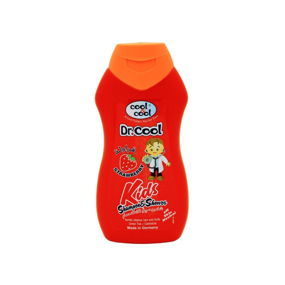 Cool & Cool Dr. Cool Kids Shampoo - Strawberry 250Ml | Gentle, Nourishing Formula For Soft, Clean Hair, Ideal For Sensitive Scalps