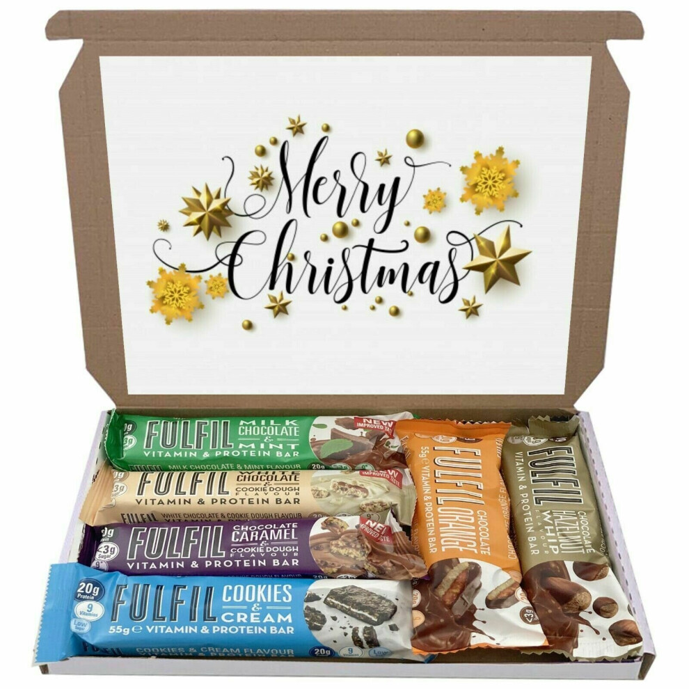 (A12) Christmas Fulfil Protein Bars Gift Box Hamper