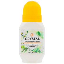 CRYSTAL, Mineralangereichertes Deodorant Roll-On, Kamille & Grüner Tee, 2,25 fl oz (66 ml)
