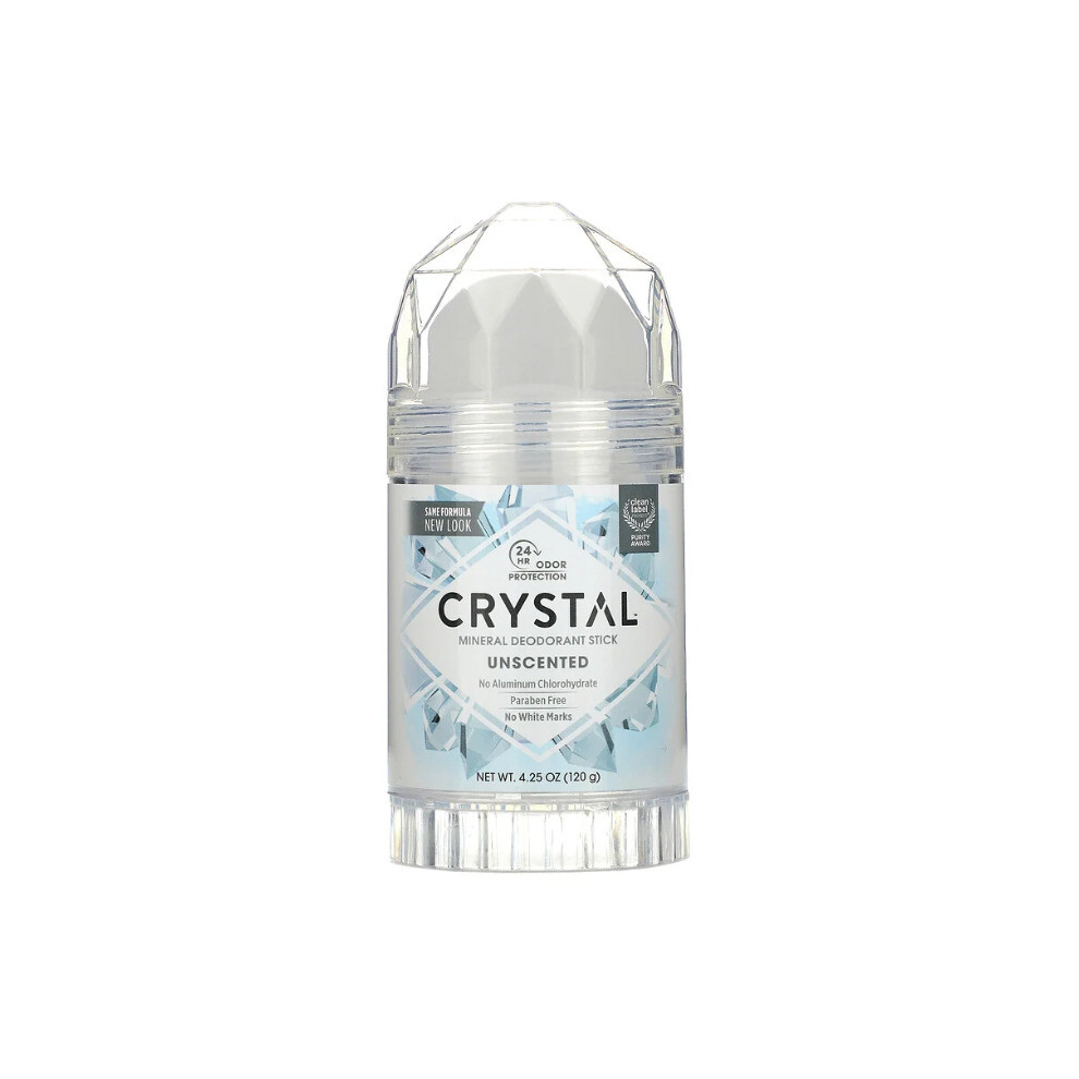 Crystal Body Deodorant, Mineral Deodorant Stick, Unscented, 120g-image-OPC-P6QBC6-NEW