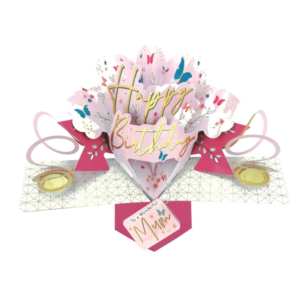 Second Nature Wonderful Mum Happy Birthday Pop-Up Greeting Card Pop Up Cards