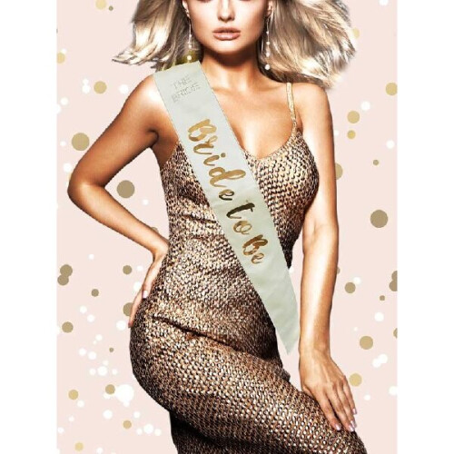 ROSE GOLD BRIDE TO BE SASH