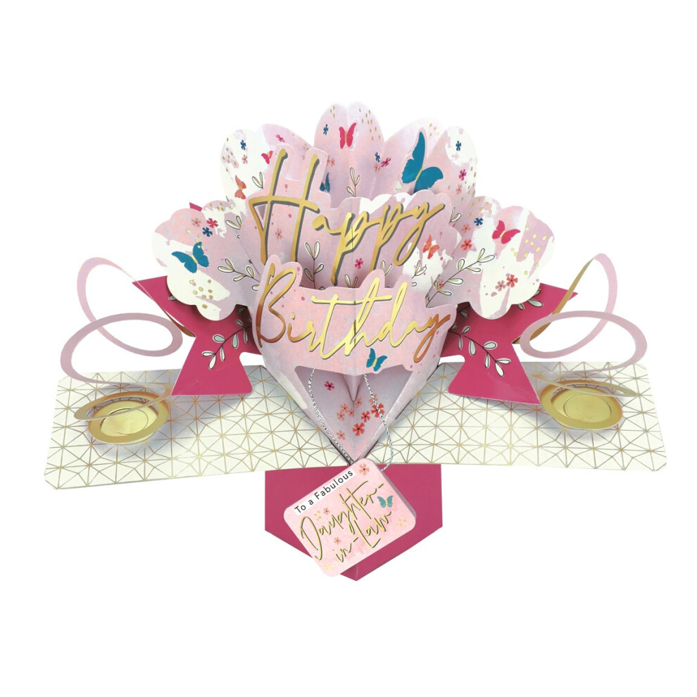 Daughter-In-Law Happy Birthday Pop-Up Greeting Card Second Nature Pop Up Cards