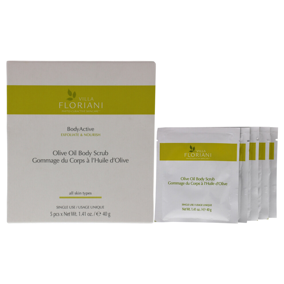Villa Floriani Bodyactive Body Scrub - Olive Oil - 5 X 1.41 Oz Scrub