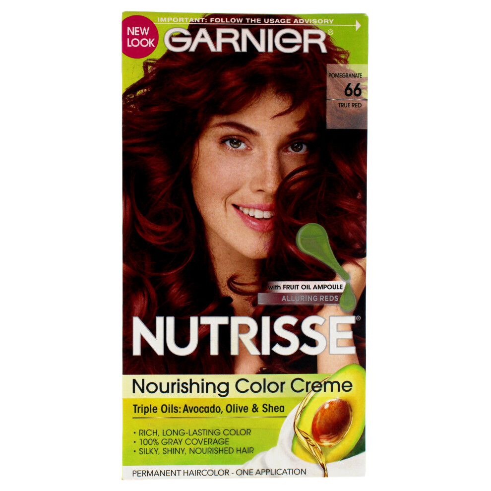 Garnier Nutrisse Nourishing Color Creme - 66 True Red - 1 Application Hair Color