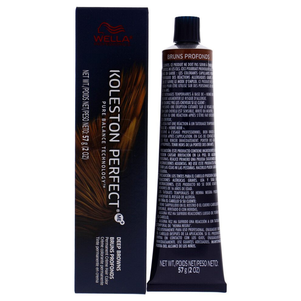 Wella Koleston Perfect Permanent Creme Hair Color - 6 74 Dark Blonde-Brown Red - 2 oz Hair Color