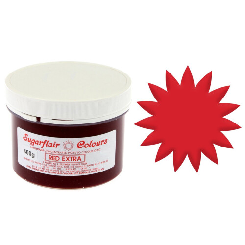 Sugarflair Extra 400g - Extra Red