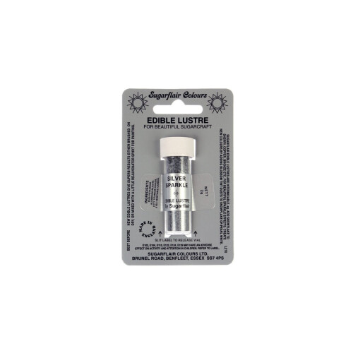 Sugarflair Edible Lustre 2g - Silver Sparkle