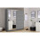 (Grey, 203cm) Lyon Modern Bedroom Sliding Door Wardrobe 1