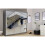 (Grey) Milan Full Mirror Bedroom Sliding Wardrobe 250cm 1
