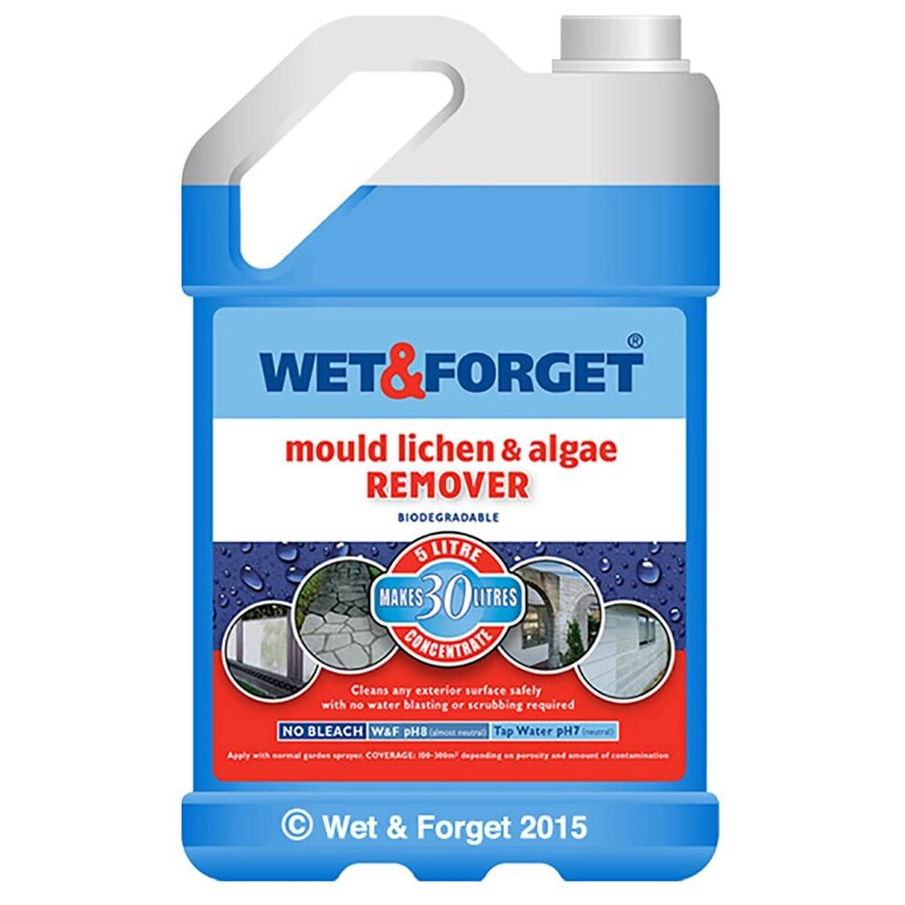 Wet & Forget Moss Mould Lichen & Algae Remover - 5L