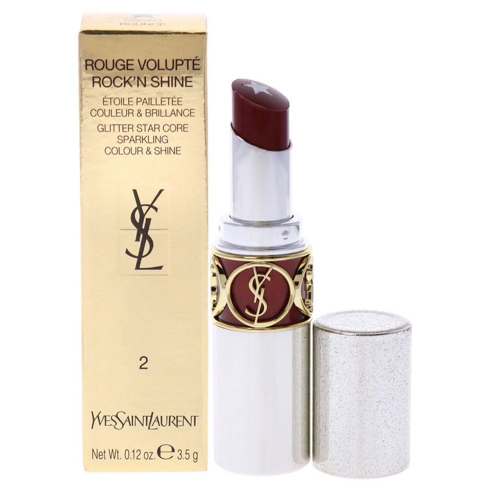 YSL Rouge Volupte Rock N Shine Plum Lipstick 2 Cacao Bounce