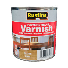 Rustins Poly Varnish Stain Gloss Pine 250ml