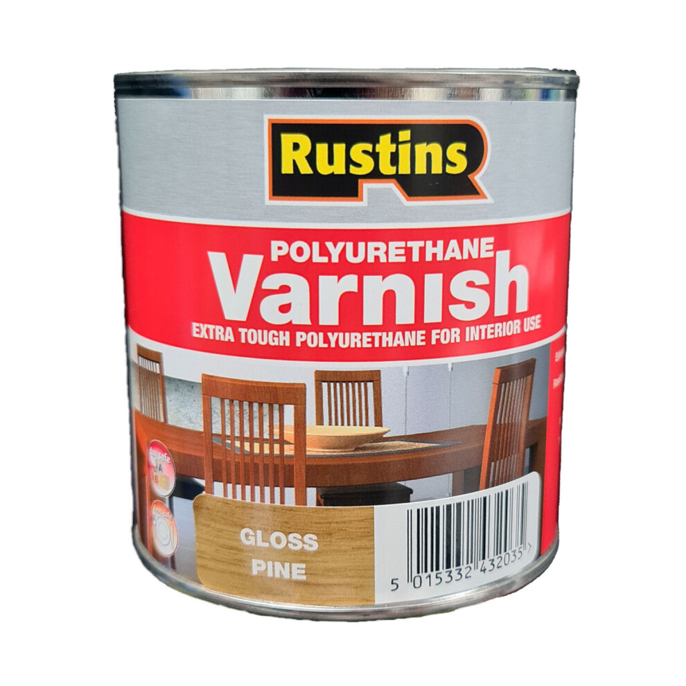 Rustins Poly Varnish Stain Gloss Pine 250ml