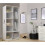 (120cm) Milan Full Mirror Bedroom Sliding Wardrobe White 2