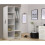 (100cm) Milan Full Mirror Bedroom Sliding Wardrobe White 2