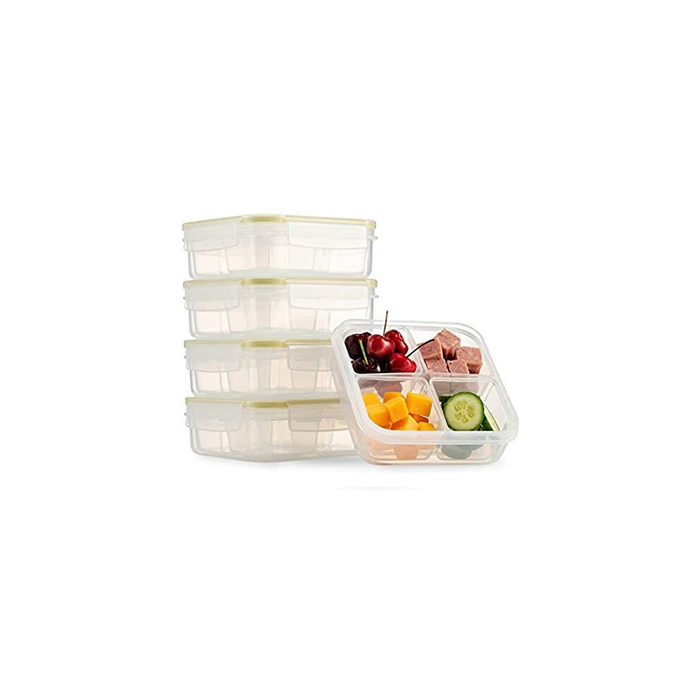 Komax Set of 4 Snack Container, BPA Free Dishwasher and Microwave safe