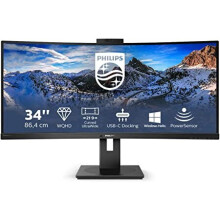 Philips P-line 346P1CRH - LED monitor - curved - 34" - 3440 x 1440 WQHD @ 100 Hz - VA - 500 cd/m - 3000:1 - 4 ms - HDMI