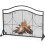 Costway Fireplace Screen Guard Freestanding Spark Fire Guard Mesh Protector 1