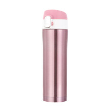 (Pink) 500ml Water Bottle Vacuum Insulated Flask Thermal Sports Vacuum Cups