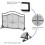 Costway Fireplace Screen Guard Freestanding Spark Fire Guard Mesh Protector 9