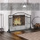 Costway Fireplace Screen Guard Freestanding Spark Fire Guard Mesh Protector 8