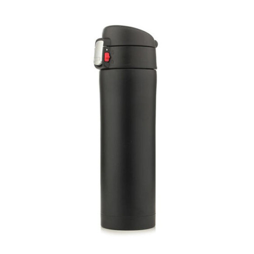 (Black) 500ml Water Bottle Vacuum Insulated Flask Thermal Sports Vacuum Cups