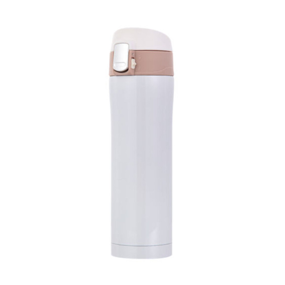 (White) 500ml Water Bottle Vacuum Insulated Flask Thermal Sports Vacuum Cups