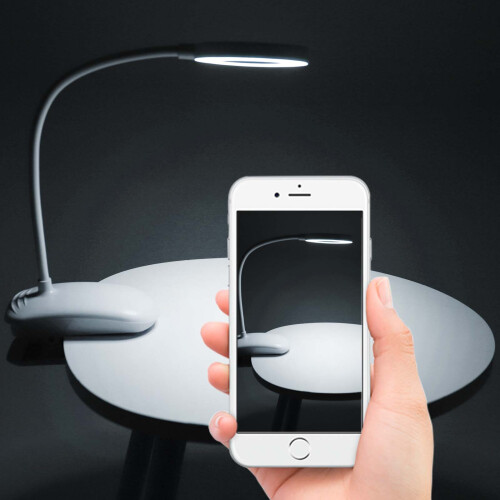 (Cool white) LED USB Clip On Desk Lamp Dimmable Memory Bed Read Table Study Light 2