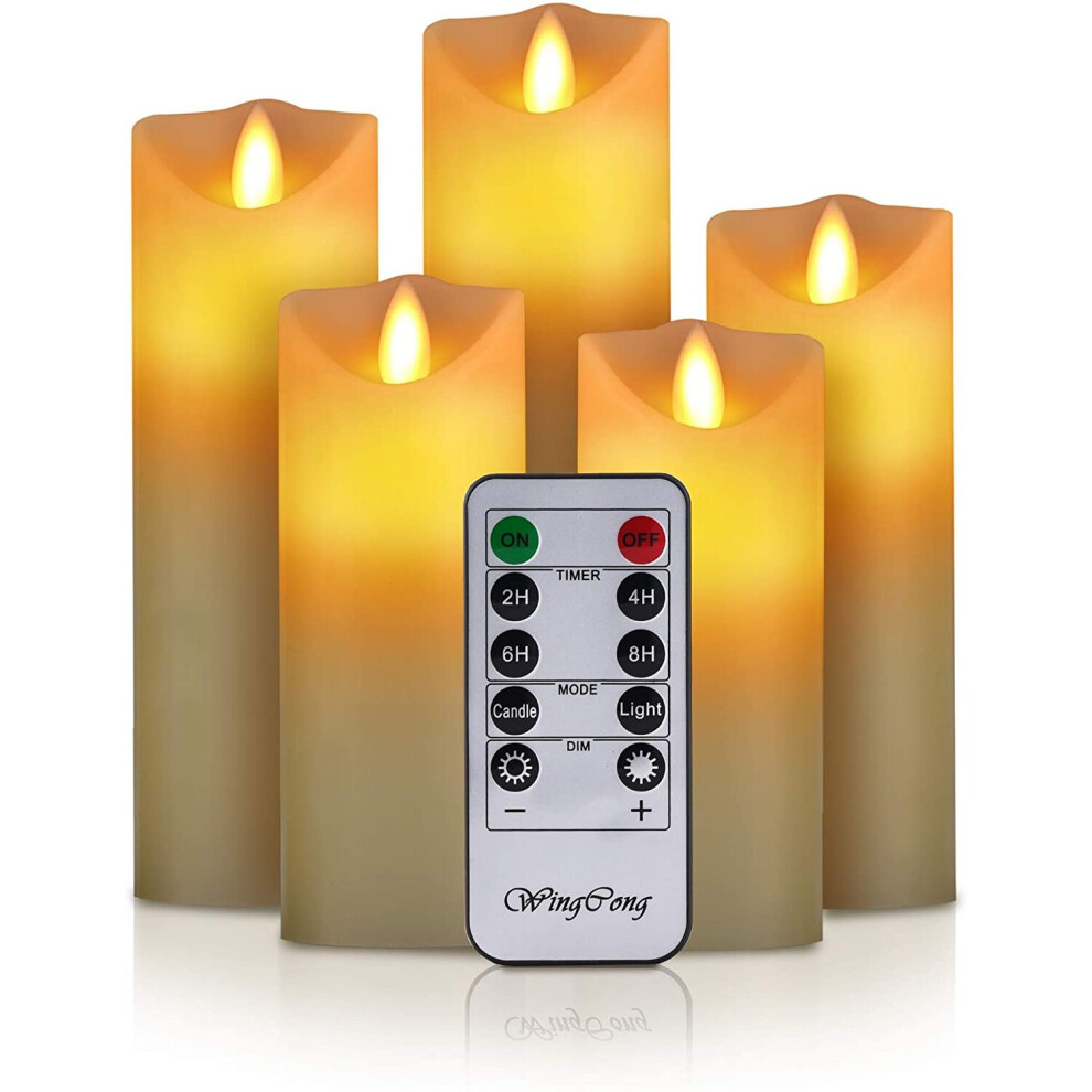 Led Flameless Candles Flickering Battery Operated 24 Hour Timer Remote Control