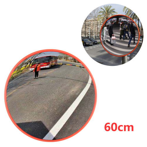 60cm Wide Angle Security Curved Convex Road Mirror Traffic Driveway