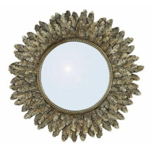 Large Wall Mirror Feather Framed Antique Silver , Best