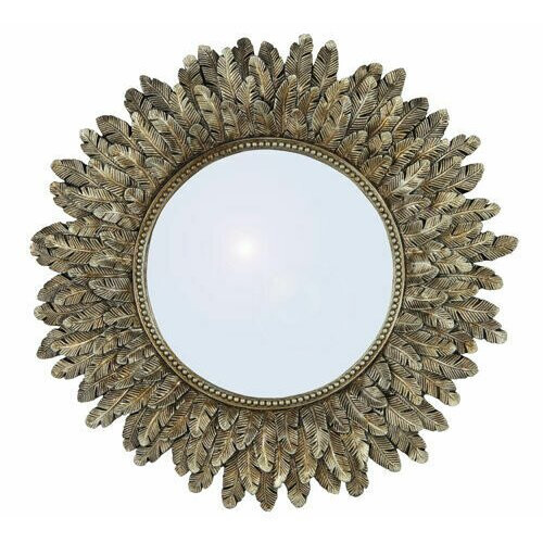 Large Wall Mirror Feather Framed Antique Silver , Best