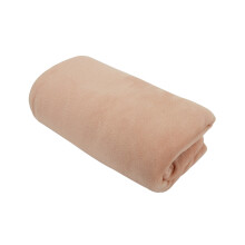 (Beige) 180x200CM Fleece Blanket Large Sofa Throw Soft Warm Faux Fur Mink