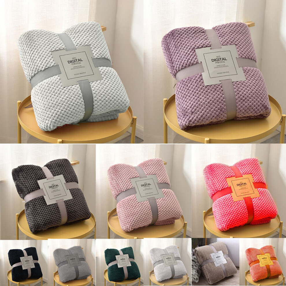 Luxury Waffle Soft Blanket Warm Cosy