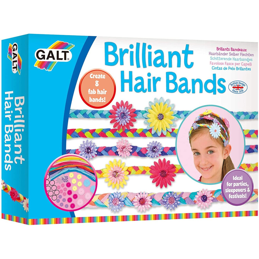 Galt Toys, Brilliant Hair Bands, Kids' Craft Kits, Ages 6 Years Plus