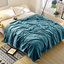 (Teal , King (200 X 240)CM) Fleece Blanket Large Sofa Throw Warm Faux Fur Mink