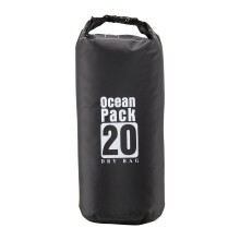 (Black) 20L Waterproof Dry Bag Sack Storage Bag Kayak Camping Cycling Fishing