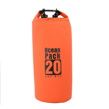 (Orange) 20L Waterproof Dry Bag Sack Storage Bag Kayak Camping Cycling Fishing