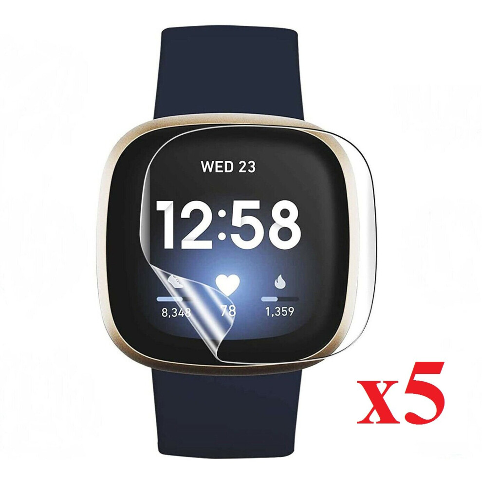 for Fitbit Sense 5x Screen Protector Film Cover for Fitbit Smart Watch