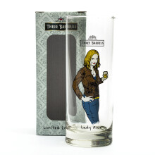 3 Barrels Brandy Lady Rose Glass Official Branded New Boxed