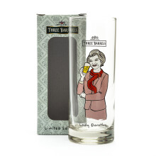 3 Barrels Brandy Lady Dorothy Glass Official Branded New Boxed