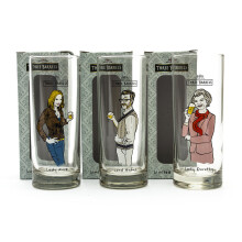 3 Barrels Brandy 3 Glass Set Official Character Branded New Box