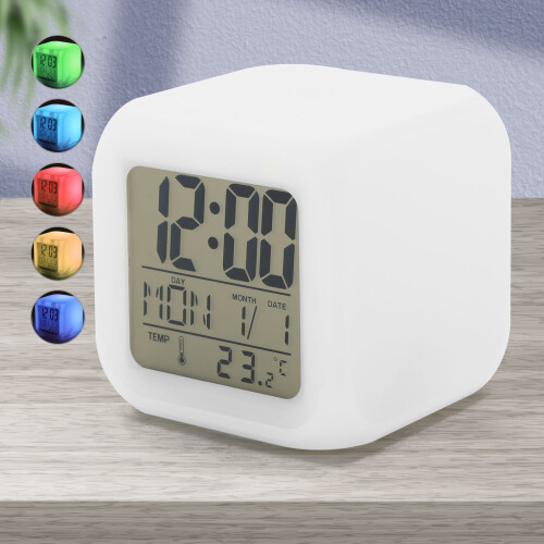 LED Change Color Alarm clock Kids Bedroom clock on OnBuy