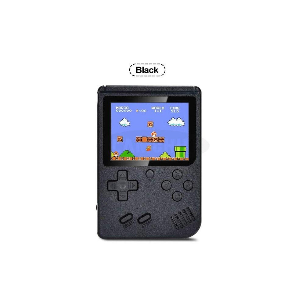 (single-player Black) 3 inch Handheld Game Consoles 400 IN 1 Retro Video Game Console 8 Bit Game Player Handheld Game Players Gamepads for Kids Gift