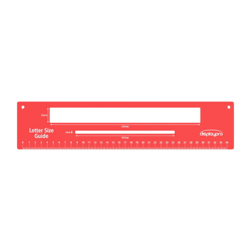 (Red) Royal Mail Letter Parcel Size Guide Postage Template