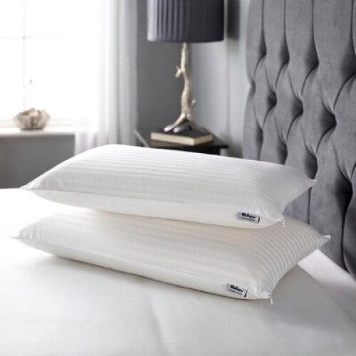 Relyon Superior Comfort Deep Breathable Latex Pillow with a Soft 100% Cotton, Removable Cover