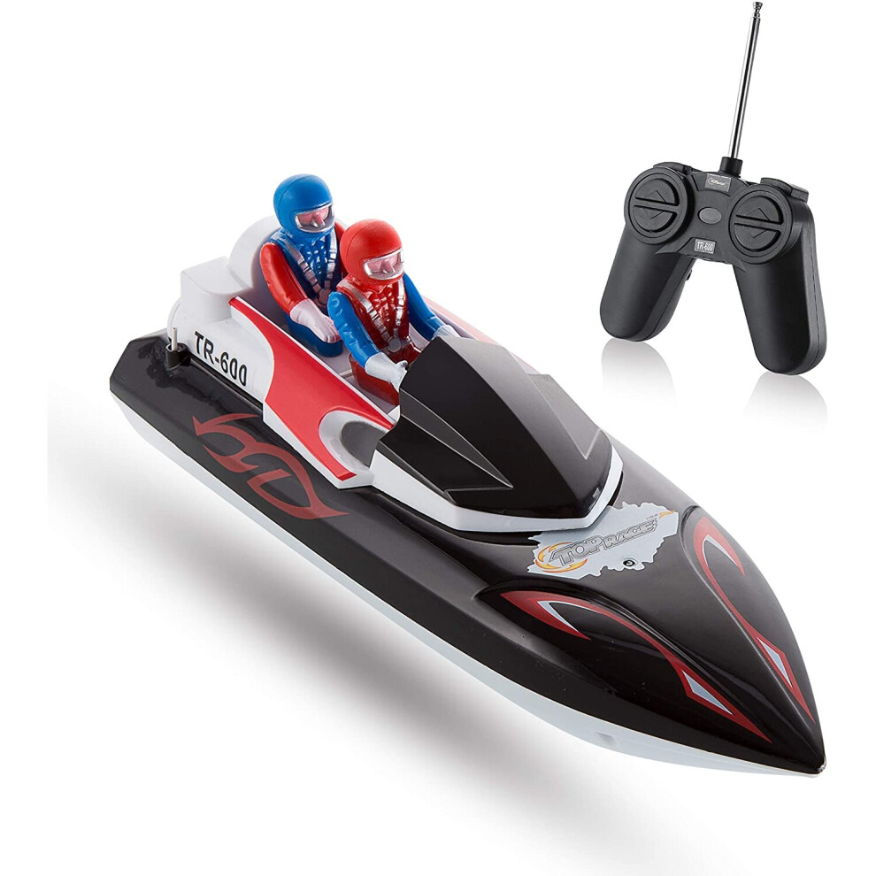 Top Race Remote Control Boat For Kids & Adults - RC Speed Boat for Beginners - My First Little RC Boat For Boys & Girls Age 3+